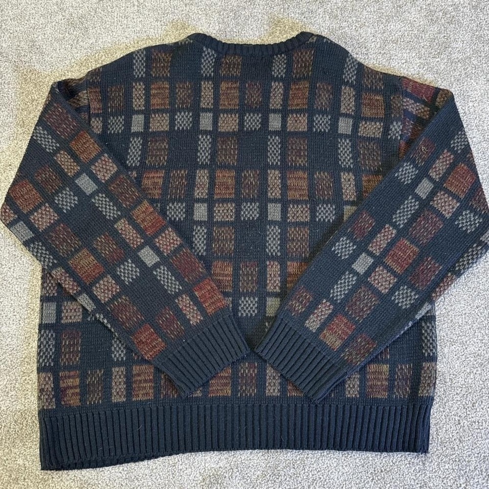 Munsingwear Knit Sweater Large Classic Vintage Penguin Logo Pullover - Picture 7 of 7